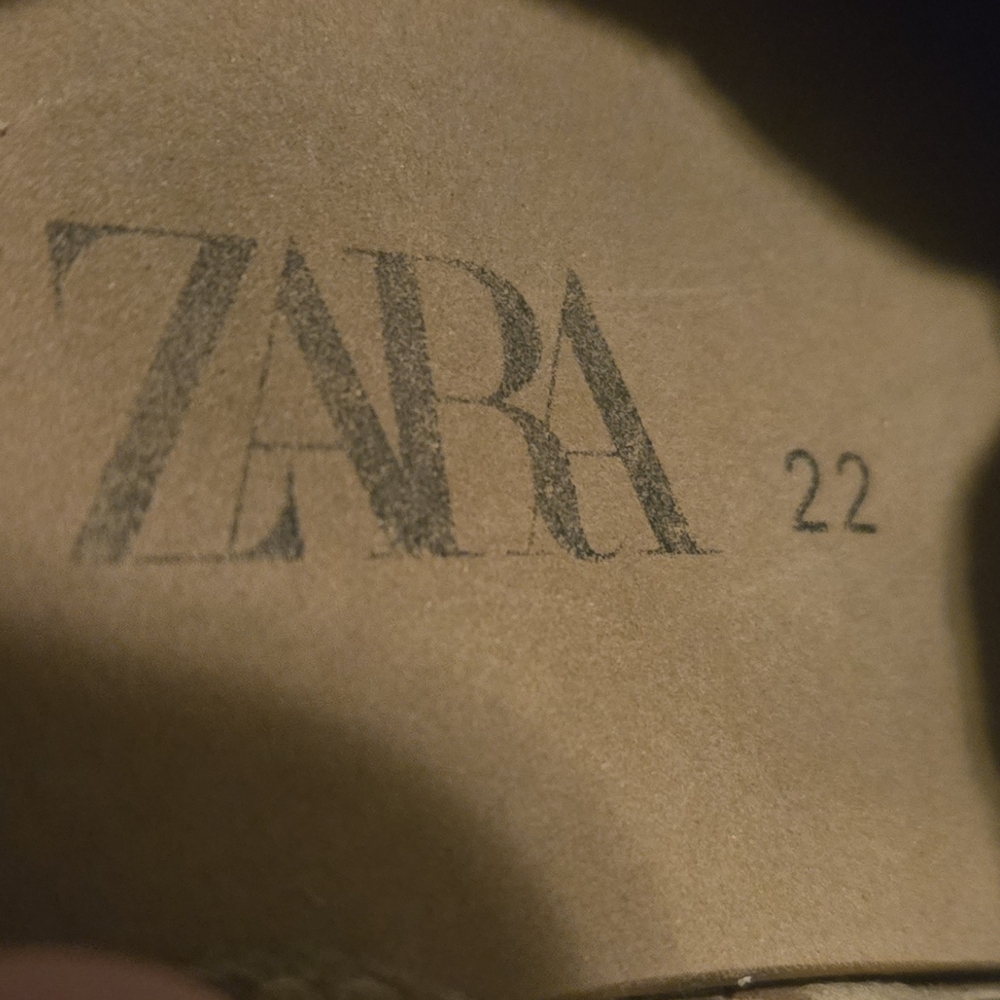 Zara Kids Beige Moccasin Shoes - Picture 2 of 5